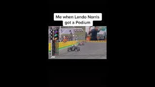 Crazy reaction when Lando Norris got a podium #shorts