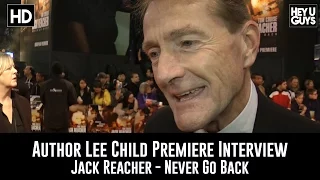 Author Lee Child Interview - Jack Reacher - Never Go Back Premiere