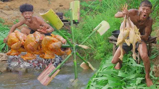 Survival in The rainforest- Coocking chicken wheel water T1 #00092