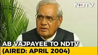 "Never Thought I Would Be A Politician, Always Wanted To Be A Poet": Vajpayee (Aired: April 2004)