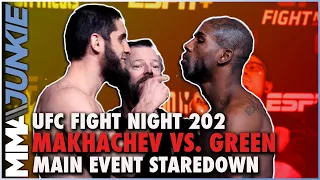 Islam Makhachev, Bobby Green get heated, talk trash at UFC Fight Night 202 faceoff