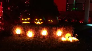 14 projectors using AtmosFEARfx files (clip 6) - Halloween 2017