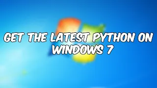 how to easily install Python on a Windows 7 computer | HOW TO DOWNLOAD PYTHON ON WINDOWS 7