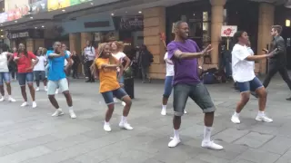 Amazing dancing in leicester square