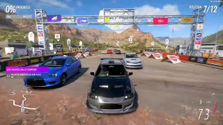 Lago Azulado Horizon Race Lancer Evolution Forza horizon