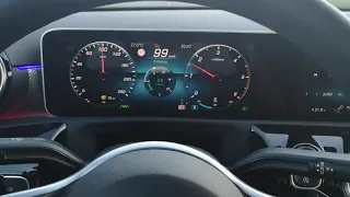 Mercedes Benz A 180d Sedan - consumption on 100 km/h