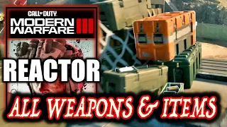 Call of Duty Modern Warfare 3 - Reactor All Weapons & Items Locations - All Collectibles