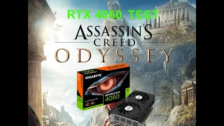 Assassin's Creed Odyssey RTX 4060 Gigabyte OC + i5 9400F FPS FullHD test