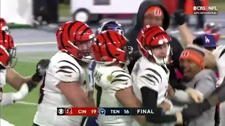 Better with Titanic Music: Cincinnati Bengals Evan McPherson Nails 52-Yard Game Winning FG vs Titans