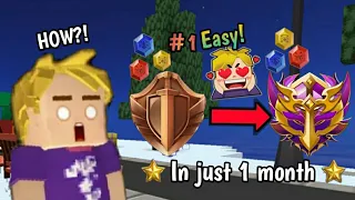 How To Get To Dragon Hunter Fast In Bedwars! (Blockman GO)