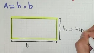 Como sacar el AREA de un RECTANGULO (Formula y Ejercicio resuelto)