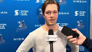 End of 2023-24 season Manitoba Moose media availability | Simon Lundmark