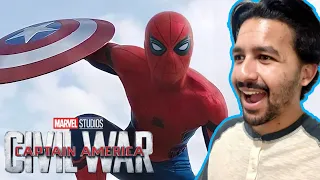 SPIDER-MAN in The MCU ?! Captain America: Civil War | Airport Battle REACTION