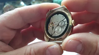 Vintage Poljot watch 17 jewels gold plated!!!