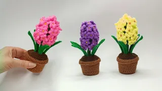 🌸Super gift idea!! Subscribe🌸 I’ll teach you how to crochet Beautiful Hyacinth Flowers🌸