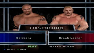 WWE SmackDown! Here Comes the Pain - Goldberg VS Brock Lesnar (FIRST BLOOD)
