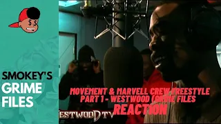 American Rapper First Time Hearing Movement & Marvell crew freestyle Part 1 - Westwood (Grime Files