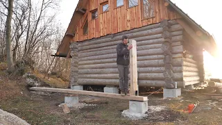 Starting with Bathroom and Sauna Foundation / Off Grid LOG CABIN (S3 Ep17)