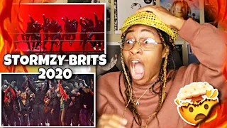 AMERICAN REACTS TO STORMZY LIVE AT THE BRITS 2020 (Heavy is the Head & Anybody +) 🔥😭 | Favour