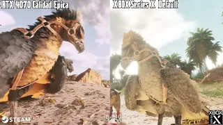 ARK Ascended XBOX Series X Vs Pc RTX 4070  Comparación