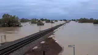 Flood time lapse of Queensland Railways