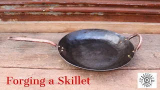 Forging a Carbon Steel Skillet ( Handmade by Stagecoach Forge)