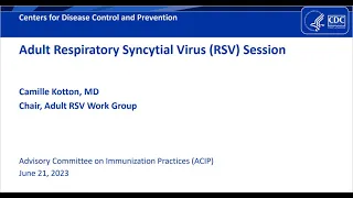 June 2023 ACIP Meeting - RSV Vaccines - Adult