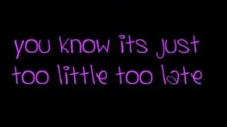 Jojo Too Little Too Late lyrics