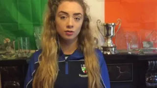 Caitríona sherlock (Scotstown GFC) singing Amhrán na bhfiann