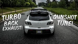 MAZDASPEED 3 CRAZY CRACKLE TUNE! *Flames & Gunshots*