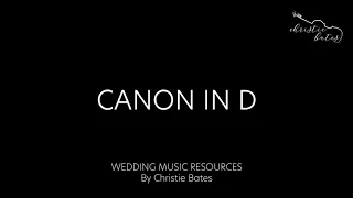 Canon in D - Piano Backing Track for Violin with Sheet Music