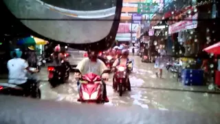 Наводнение в Паттайе. Flooding in Pattaya.