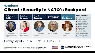 Climate Security in NATO’s Backyard: A Discussion with Young Leaders