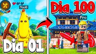 SOBREVIVI 100 DIAS no LEGO FORTNITE