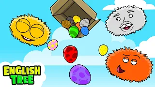 Colored Eggs Song + More Kids Songs | English Tree