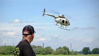 Markus Hughes 500 E vom Heli Center Berlin mit T-Rex 700 L Dominator Mechanik