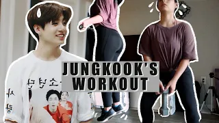 I tried BTS Jungkook's workout routine for a week 🥵💦