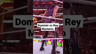 Bad Bunny saves Rey Mysterio from Dominic Mysterio.... WrestleMania 39
