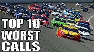 Top 10 Worst NASCAR Officiating Calls