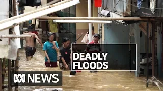 Floods in Indonesia's capital kill 21 people and force thousands to evacuate | ABC News