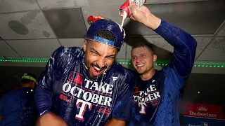 Rangers fan reacts to Texas making the postseason for the first time since 2016