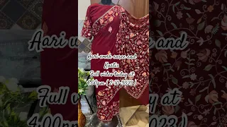 Aari embroidery saree and Kurtis . +91-7051012285 #kurti #shorts #short #viral #shortsvideo #kashmir