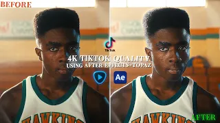 4k Quality on Edits Tutorial (After Effects + Topaz settings)