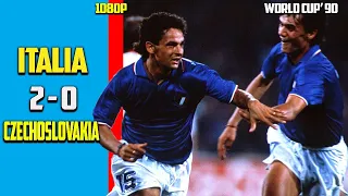 italy vs Czechoslovakia 2 - 0 Highlight And All Goals World Cup 90 Full HD