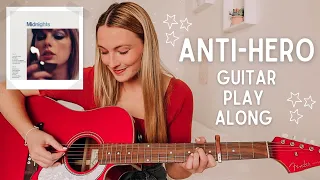 Taylor Swift Anti-Hero Guitar Play Along (EASY CHORDS) - Midnights // Nena Shelby