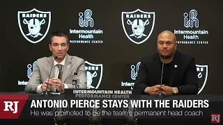 Raiders introduce Tom Telesco, Antonio Pierce