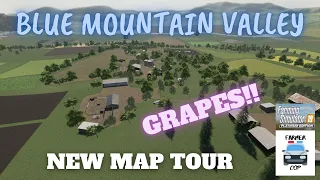 "Blue Mountain Valley" New Mod Map Tour in Farming Simulator 19