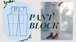 Make Pants that FIT from Scratch - Trouser Block Tutorial | LYDIA NAOMI