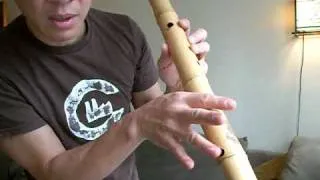 Bass Shakuhachi Hand Position