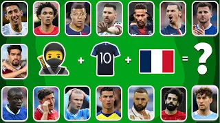 Guess the SONG EMOJI and JERSEY and Flag of FOOTBALL Player Neymar,Ronaldo, Messi Mbappe